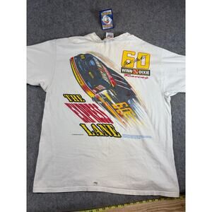 VINTAGE 90s Martin Winn Dixie Shirt Men White NASCAR Racing Tee XL Deadstock NWT
